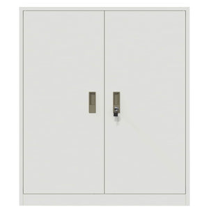 Weißer Stahlschrank, 90x40x105 cm
