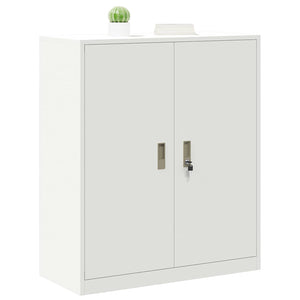 Weißer Stahlschrank, 90x40x105 cm