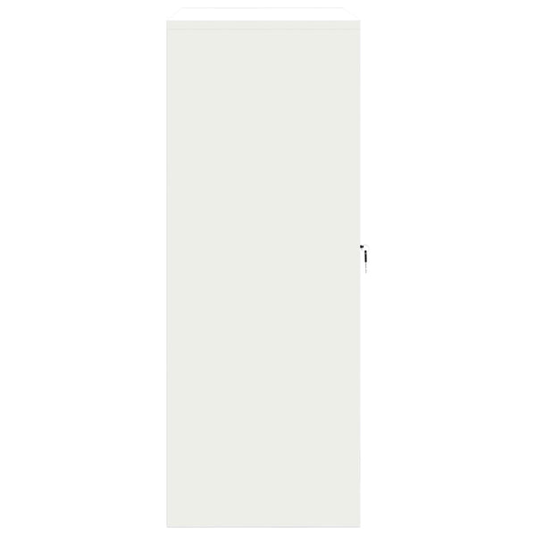Weißer Stahlschrank, 90x40x105 cm