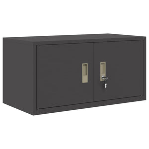 Schwarzer Stahlschrank, 80x40x40 cm