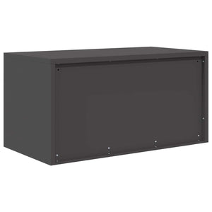 Schwarzer Stahlschrank, 80x40x40 cm