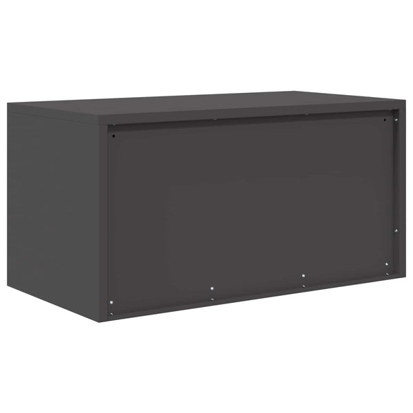 Schwarzer Stahlschrank, 80x40x40 cm