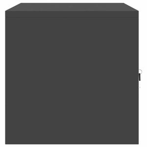 Schwarzer Stahlschrank, 80x40x40 cm
