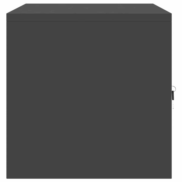 Schwarzer Stahlschrank, 80x40x40 cm