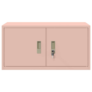 Rosa Aktenschrank Stahl – 80x40x40cm