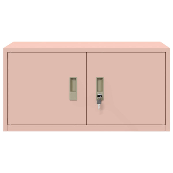 Rosa Aktenschrank Stahl – 80x40x40cm