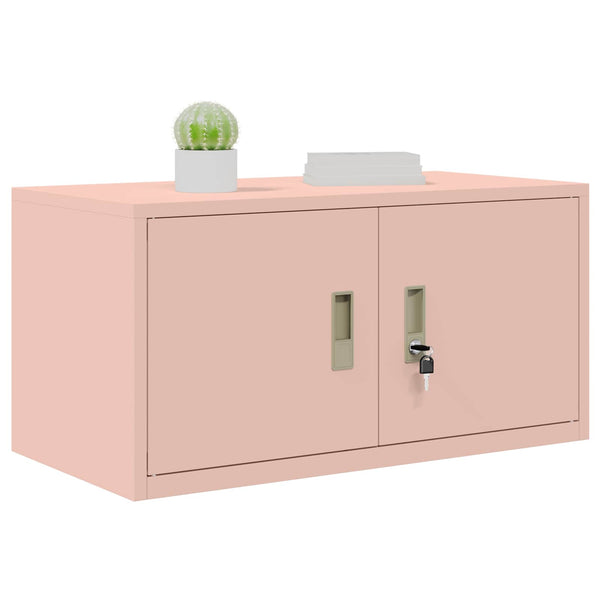 Rosa Aktenschrank Stahl – 80x40x40cm