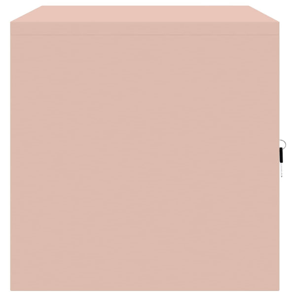 Rosa Aktenschrank Stahl – 80x40x40cm