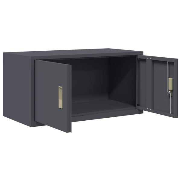 vidaXL Armoire de rangement anthracite 80 x 40 x 40 cm acier