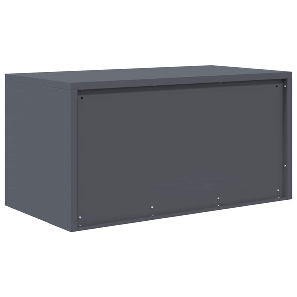 vidaXL Armoire de rangement anthracite 80 x 40 x 40 cm acier