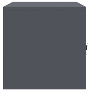 vidaXL Armoire de rangement anthracite 80 x 40 x 40 cm acier