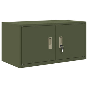 Stahl Aufbewahrungsschrank Olive Grün 80cm