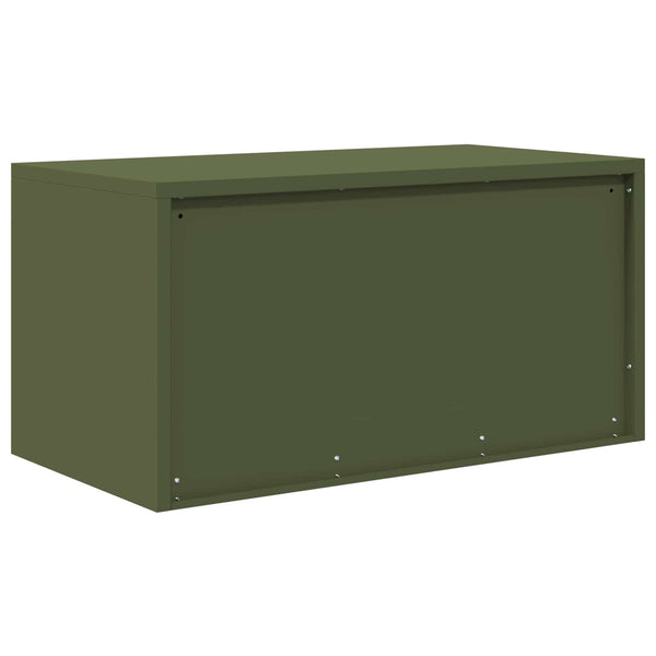 Stahl Aufbewahrungsschrank Olive Grün 80cm