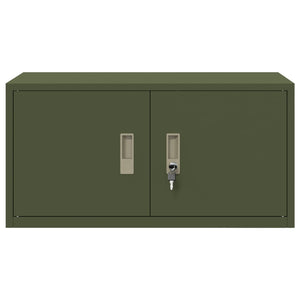 Stahl Aufbewahrungsschrank Olive Grün 80cm