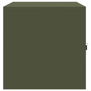 Stahl Aufbewahrungsschrank Olive Grün 80cm