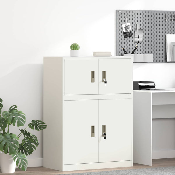 Weißer Stahlschrank, 80x40x40cm