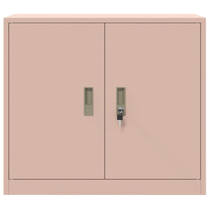 Rosa Aktenschrank Stahl 80x40x70cm
