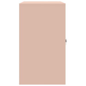 Rosa Aktenschrank Stahl 80x40x70cm