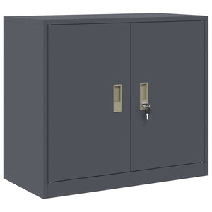 Aktenschrank Anthrazit Stahl 80x40x70cm