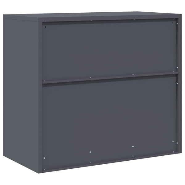 Aktenschrank Anthrazit Stahl 80x40x70cm