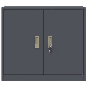 Aktenschrank Anthrazit Stahl 80x40x70cm
