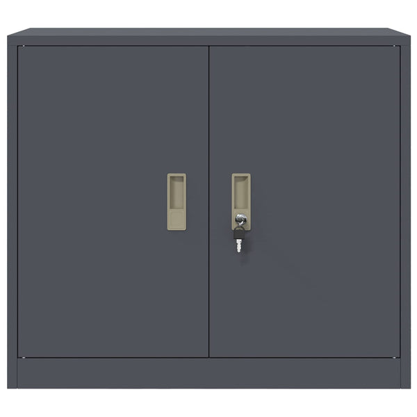 Aktenschrank Anthrazit Stahl 80x40x70cm