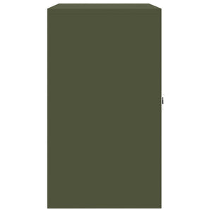 Aktenschrank Olive Grün Stahl 80x40x70 cm