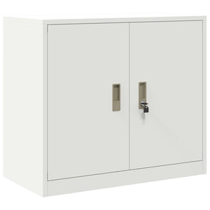 Weißer Stahlschrank, 80 cm