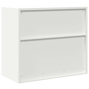 Weißer Stahlschrank, 80 cm