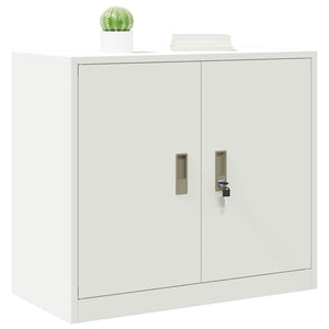 Weißer Stahlschrank, 80 cm