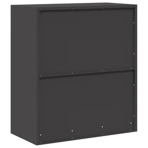 Stahlschrank Schwarz, 80x40x90 cm