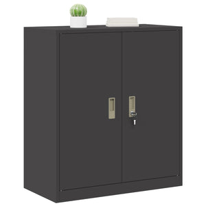 Stahlschrank Schwarz, 80x40x90 cm
