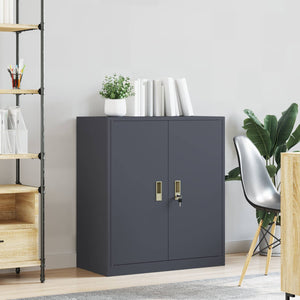 Aktenschrank Anthrazit Stahl 80x40x90cm