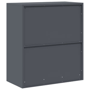 Aktenschrank Anthrazit Stahl 80x40x90cm