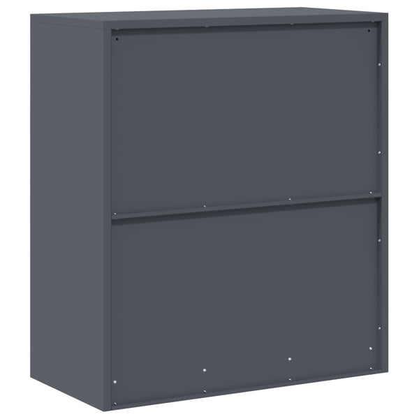 Aktenschrank Anthrazit Stahl 80x40x90cm