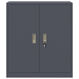 Aktenschrank Anthrazit Stahl 80x40x90cm