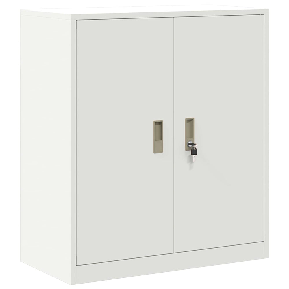 Weißer Stahlschrank, 80x40x90 cm