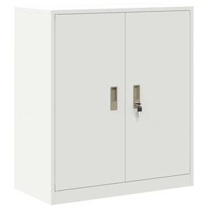 Weißer Stahlschrank, 80x40x90 cm