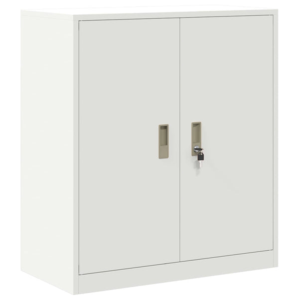Weißer Stahlschrank, 80x40x90 cm