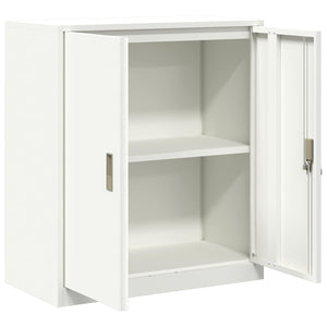 Weißer Stahlschrank, 80x40x90 cm
