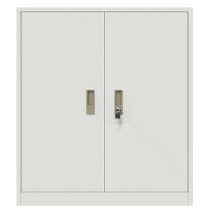 Weißer Stahlschrank, 80x40x90 cm