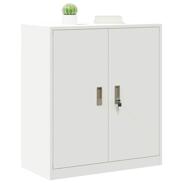 Weißer Stahlschrank, 80x40x90 cm