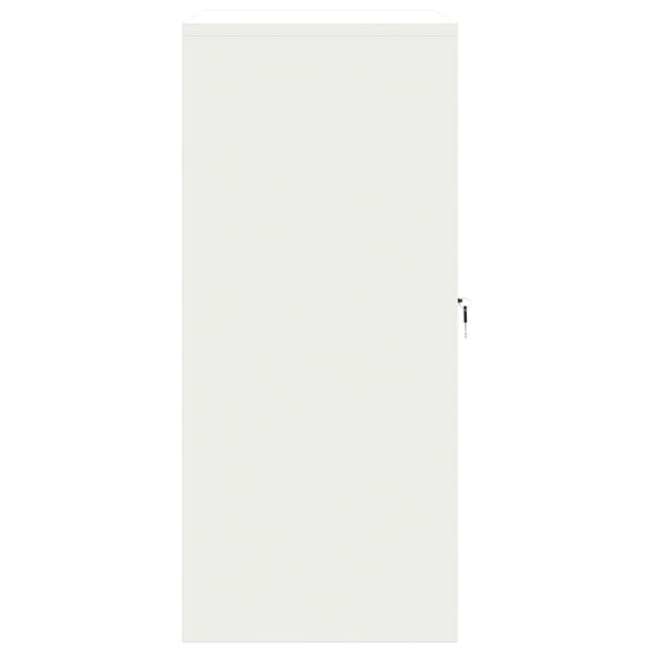Weißer Stahlschrank, 80x40x90 cm