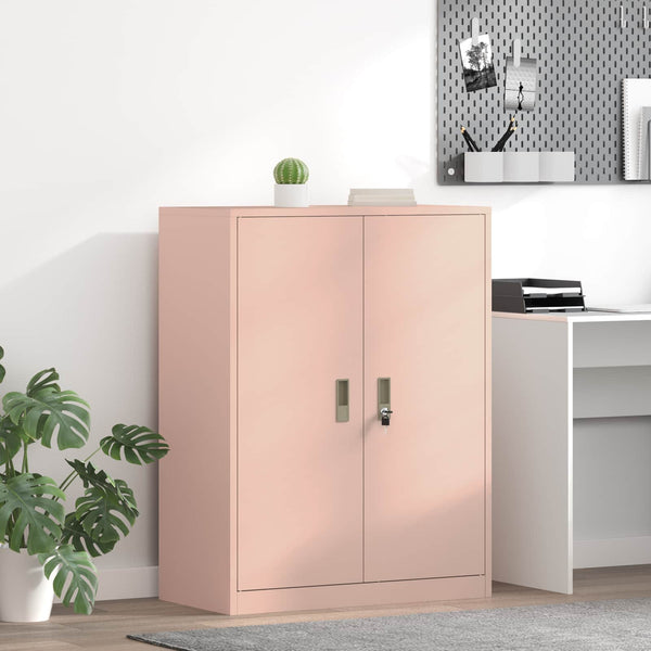 Rosa Stahlschrank, 80x40x105 cm