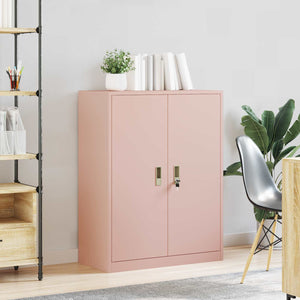 Rosa Stahlschrank, 80x40x105 cm