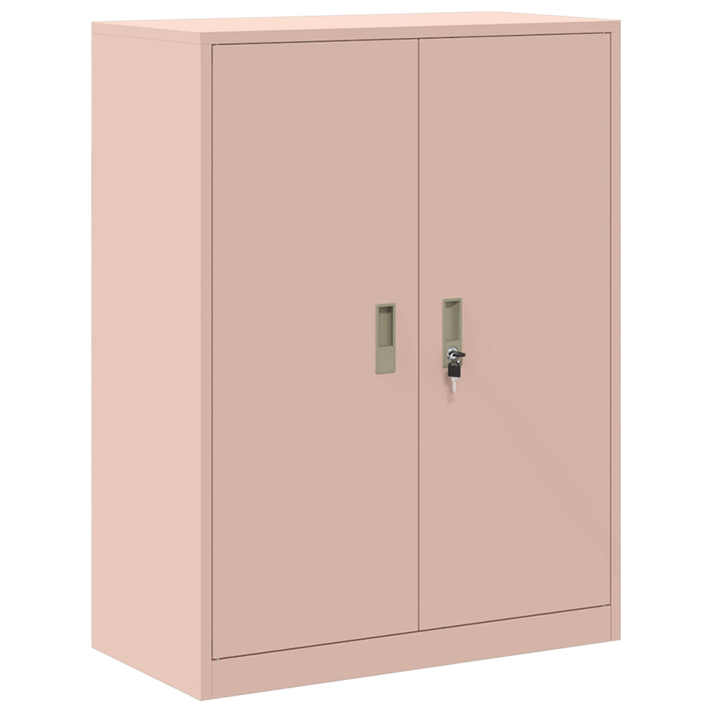 Rosa Stahlschrank, 80x40x105 cm
