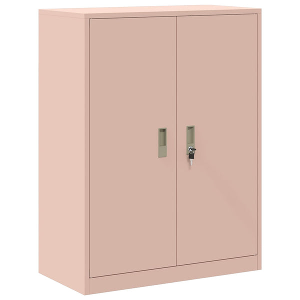 Rosa Stahlschrank, 80x40x105 cm