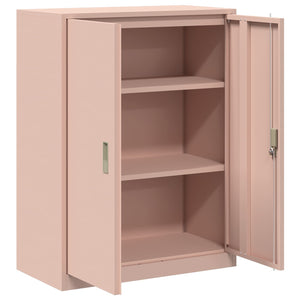Rosa Stahlschrank, 80x40x105 cm