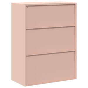 Rosa Stahlschrank, 80x40x105 cm