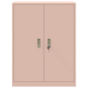 Rosa Stahlschrank, 80x40x105 cm